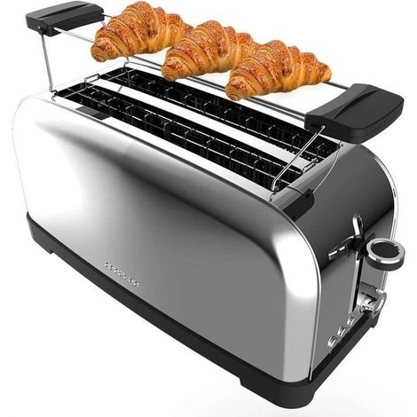 Grille-pain Inox Double Fente Longue 1500W (1/2)