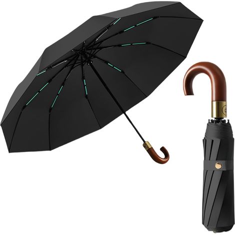 Parapluie pliant de poche, compact, automatique, résistant aux UV, ultra léger pour homme et femme. (1/5)