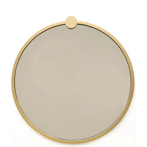 Specchio Corti, Forma Rotondo, Tipologia a Parete, Colore Struttura Trasparente, 60x60h cm oro