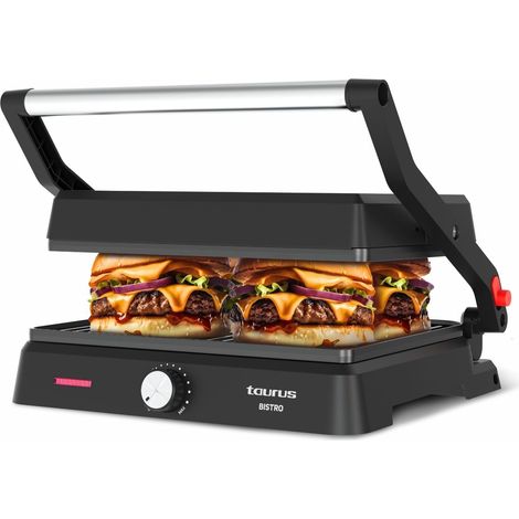 Griglia elettrica - TAURUS - Griglia Bistro - 2600 W - 2-in-1 Griglia & Plancha - Superficie 29x23 cm (1/5)