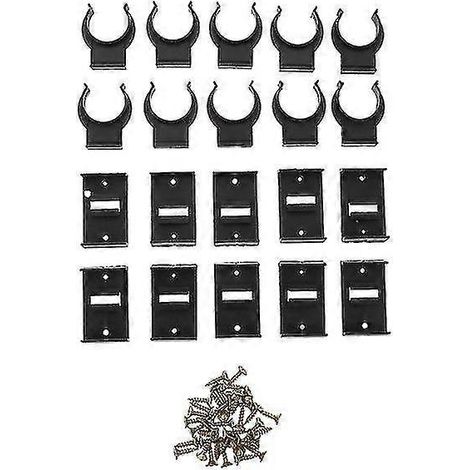 10 jeux de clips de fixation pour plinthes de cuisine et meubles, avec vis (1/4)