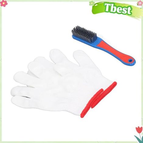 Tbest brosse métallique en acier inoxydable Brosse en Acier Inoxydable, épurateur de Fil Robuste, Antirouille avec bricolage sur (1/5)