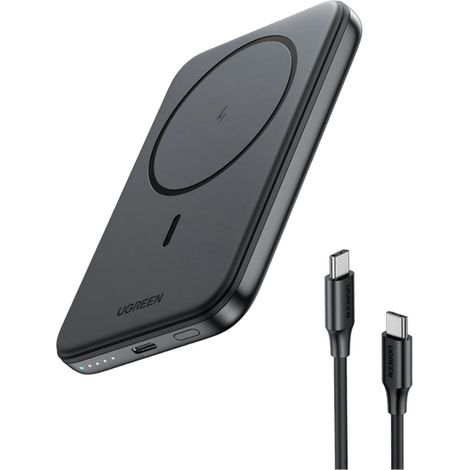 POWER BANK UGREEN 5000mAh MAGNETIC WIRELESS  WHITE