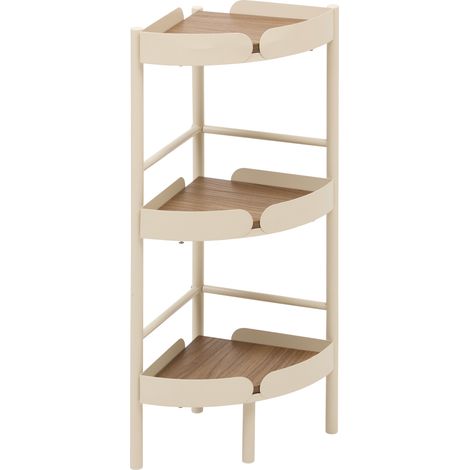 Étagère d'angle de salle de bain argileo 3 niveaux 25x35cm blanc - 5five