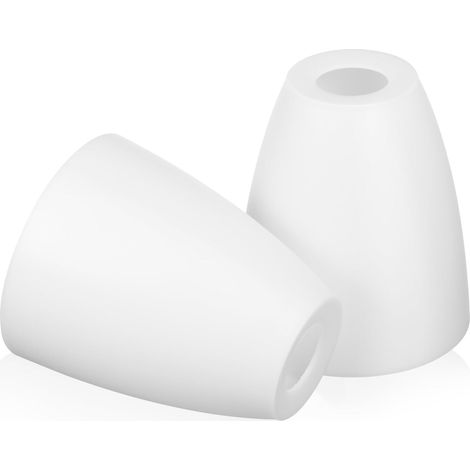 Pack of 2 Plastic Lampshades 11.5 x 10 x 5 cm for E14 Desk Lampshade Small Table Lamp – Replacement Interior Decoration Versatile (1/5)