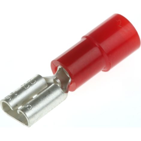 Cosse faston RS PRO, Isolé, Rouge