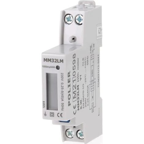 Elektrischer Zähler polier 45A LCD Anzeige modular