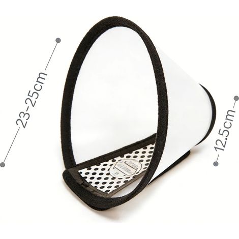 Collerette réglable pour chien et chat avec protection anti-morsure et anti-léchage pour la maison, la promenade et le toilettage (1/5)