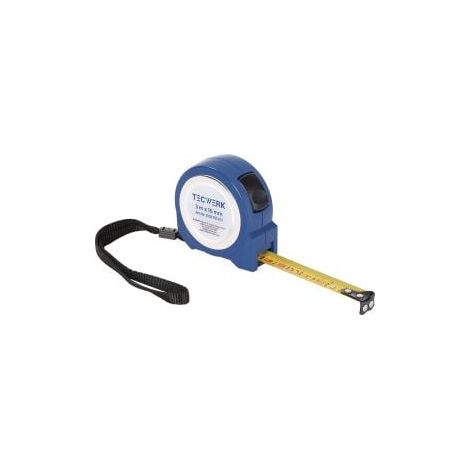 Cinta  métrica  de  bolsillo  L.8m  A.25mm  mm/cm  CE  II  ABS  auto-bloqueo  TECWERK (1/2)