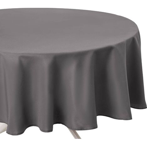 Tovaglia grigia antimacchia D180cm - Atmosphera créateur d'intérieur (1/5)