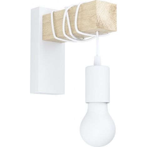 Eglo Iluminación Aplique de pared blanco vintage Townshend 1XE27 (1/3)