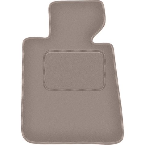 Alfombrilla de terciopelo para el conductor para: BMW Serie 3 E30 Coupé (1982-1994) beige