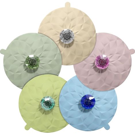 Couvercles en silicone pour boissons - Couvercles hermétiques et résistants à la chaleur pour tasses, verres à vin et gobelets - Gardez vos boissons fraîches et anti-poussière (5 Pcs-1) (1/5)