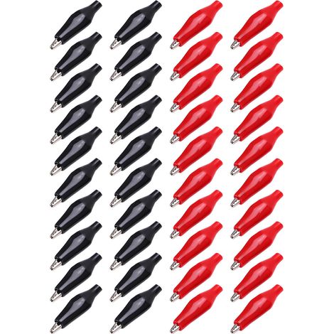 20 paires de pinces de test électriques à poignée unique, assortiment de pinces de charge pour tests de puissance (1/5)