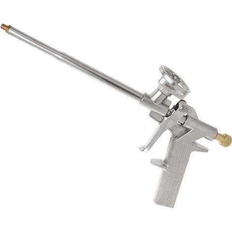 pair Pistolet à mousse, pistolet à mousse de polyuréthane de calfeutrage de construction, pistolet à mousse expansible en métal PU robuste pour calfeutrer, remplir, sceller (doré) (1/4)