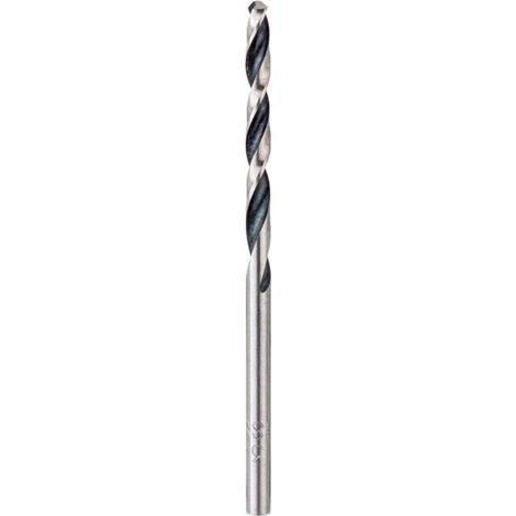 Bosch Outillages 10x forets helicoidaux HSS PointTeQ (pour metal, 3 x 33 x 61 mm, accessoires pour perceuses-visseuses)