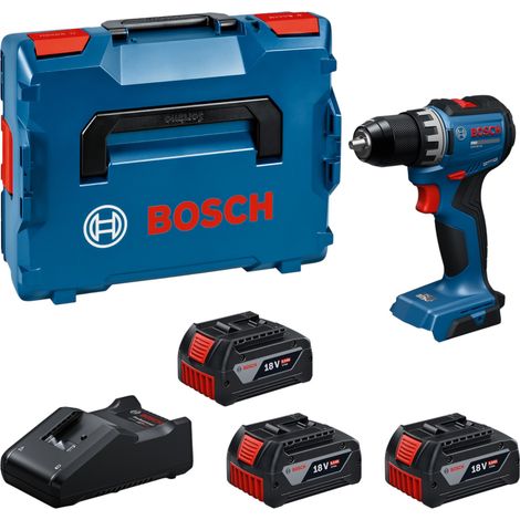 Trapano avvitatore a batteria Bosch GSR 18V-52 Professional 18 V 70 Nm (06019S0027) Brushless + 3 batterie da 5,0 Ah + caricabatterie + L-Boxx (1/4)
