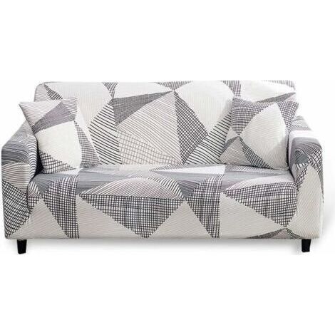 Housse Canape Extensible 2 Places avec Accoudoirs Housse de Canapé Elastique Couvre Canapé Universelle Magique Housse Protection pour Canapé Antidérapante, Modèle MK, sans taie d'oreiller (1/5)