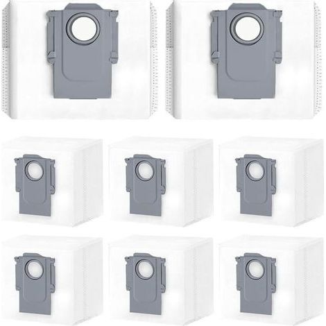 Sacs à poussière compatibles pour Roborock S8, S7, Q8, Q7, Q5, M5, L5, Q10, S5, X5 - Lot de 8 (1/5)