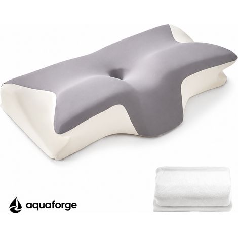 Almofada Cervical Ergonómica Espuma Viscoelástica Respirável 37 x 62 cm (1/5)