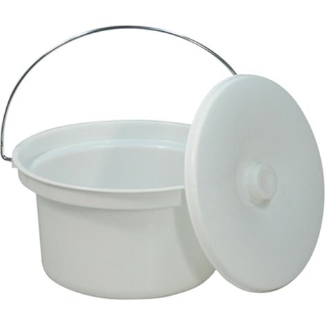 Seau Commode 5 L et Couvercle - Aidapt VS216