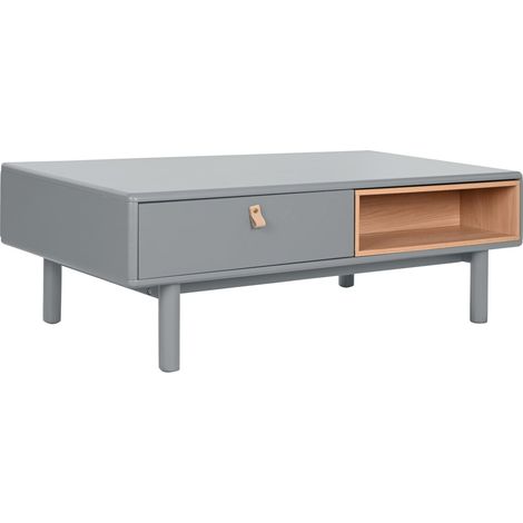 Mesa Centro Mdf Pu 120X60X40 Gris (1/5)