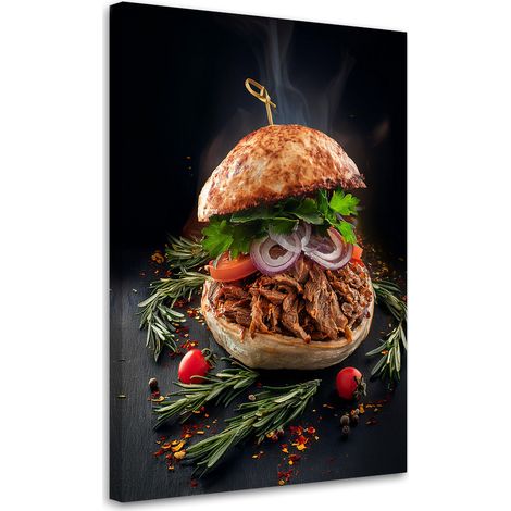 Tableau déco Cuisine Burger 70x100 (1/5)