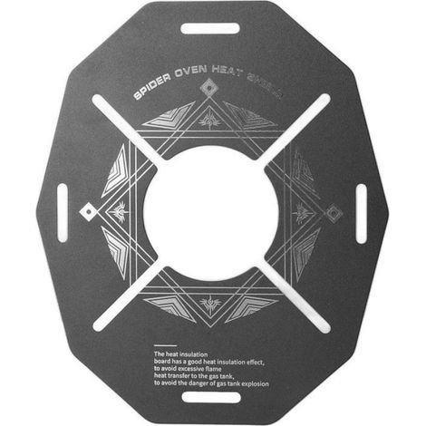 Plaque De Protection Anti-Chaleur - Acier Inoxydable - Pour Réchaud Camping Extérieur - 19.5 X 16 Cm - 1 Pièce (1/5)