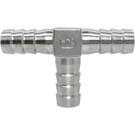 Schlauchverbinder aus Edelstahl 304, Typ T, Y und L, 6 mm bis 40 mm, 3- oder 4-Wege (Y, 40 mm) T 12 mm (1/5)
