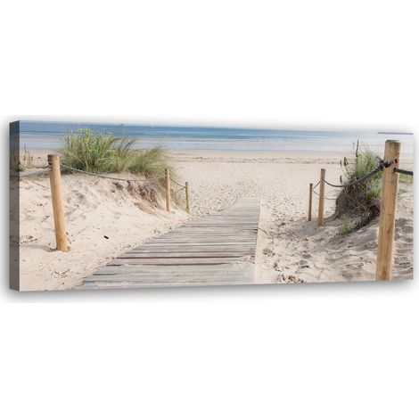 Tableau sur toile Chemin vers la plage 90x30 (1/5)