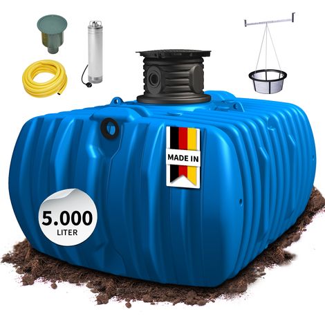 4rain FLAT L Flachtank-Paket 5000 Liter Garten-Comfort (1/5)