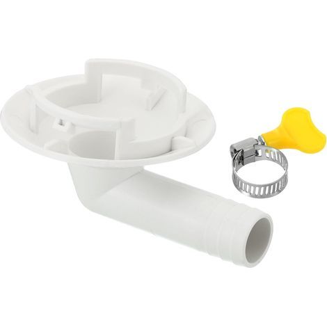 42mm Connecteur de Tuyau de Vidange de Climatiseur, 1 Pcs Connecteur de Vidange Universel avec Cerceau de Serrage pour Robinet D'Unité Ac à Fenêtre Mini-Fendue, Modèle Blanc 1 (1/5)