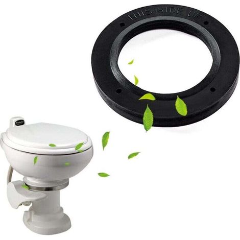 Ersatzdichtung für Dometic 110 und 210 Toiletten, Flanschdichtungssatz 385311267, Wohnmobil-Toilettenzubehör, Gummidichtungsring mit Schaumstoffring
