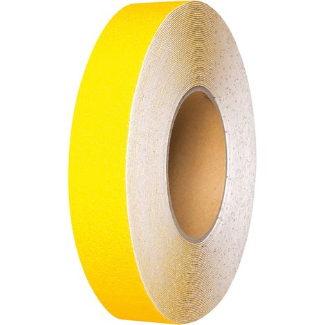 Moravia Antirutsch-Belag gelb selbstklebend auf Rolle 25 mm x 18,3 m (1/3)