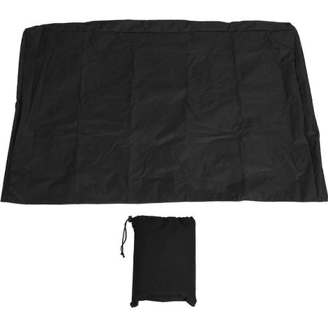 Schwarze TV-Abdeckung aus 600D Oxford-Gewebe, staubdicht, regendicht, sonnendicht, für den Außenbereich, 101,6-106.