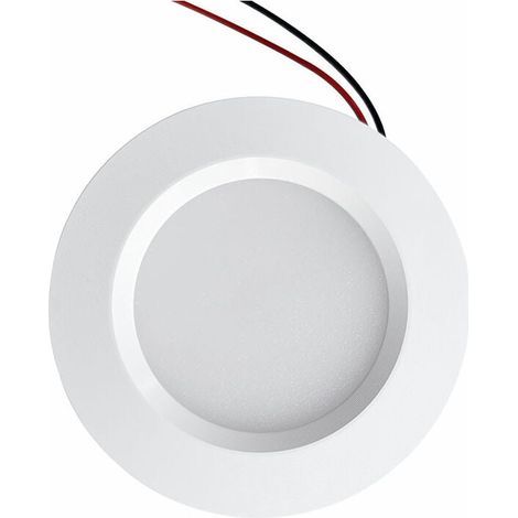 Spot LED Encastrable - 55 mm - 68 mm - 3 W - DC 12 V - IP54 - Blanc Naturel 4000 K - Aluminium - Salle De Bain Cuisine Meuble - 1 Unite (1/3)