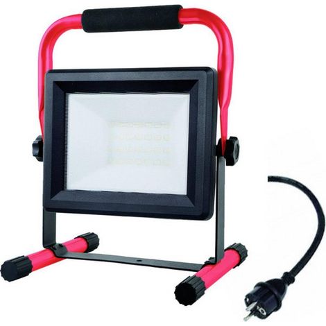 Megalight Proyector de obra LED negro 50 W 4000 lúmenes