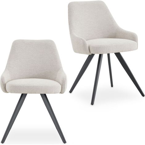 Chaises VIGO gris clair (Lot de 2) (1/4)