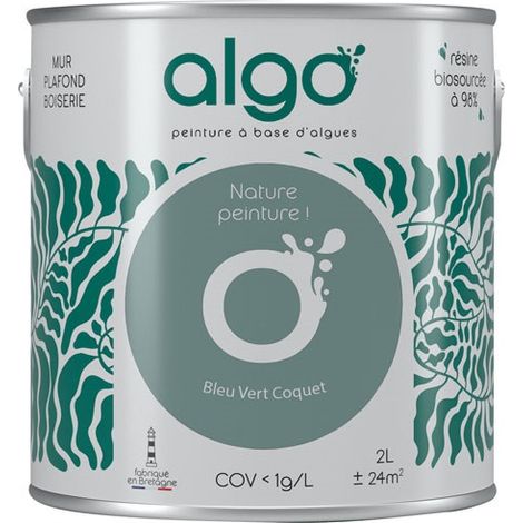 Pintura ecológica 2 L Azul Verde Coquet - Algo