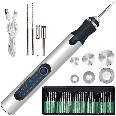 Stylo de gravure électrique, Mini stylo de sculpture sans fil, 300mah, Rechargeable (1/5)