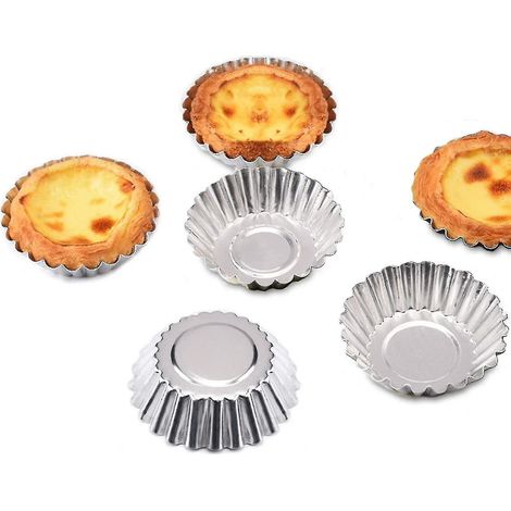 50 antihaftbeschichtete Edelstahl-Muffin- und Törtchenformen (1/4)