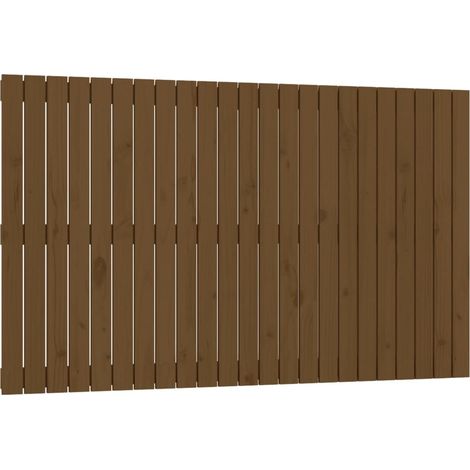 Accessorio letto testiera pensile camera da letto 147 x 3 x 90 cm Legno massello marrone chiaro TDL0202590