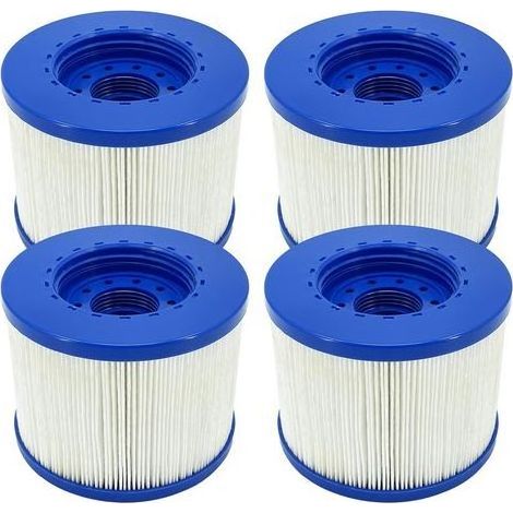Filtre Spa a Visser, Cartouche Filtre à Vis pour Spa Gonflable Pas De Vis 60mm, Cartouche Filtre pour Spa, Compatible pour Cosy Spa, Clever Spa et de Plus (4 pièces) (1/4)