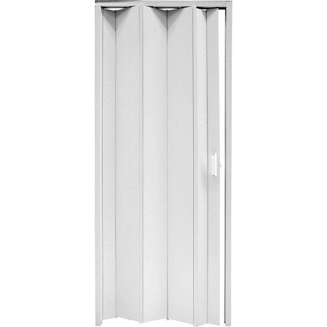 Innen-Falttür "Monica" 83 x h 214 cm aus PVC "Made in Italy" -Farbe Weiß