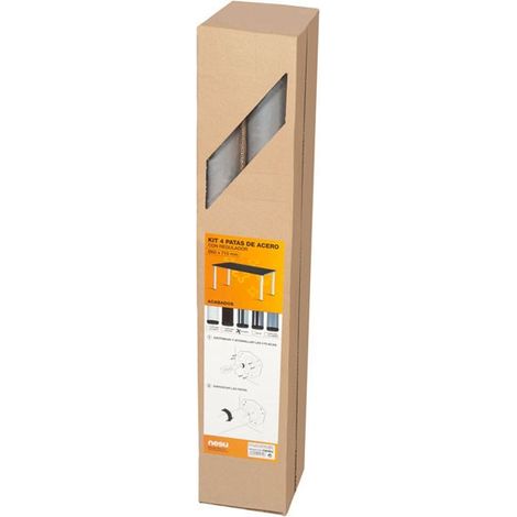 GAMBA TAVOLO ROTONDA CONFEZIONE/4 ALLUMINIO - 60X710 MM