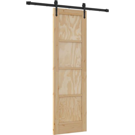 Maison Exclusive - Schiebetür ORKDAL Natur 61 x 198,5 cm Massives