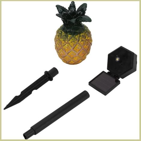 Lumière de pelouse (Ananas Léger)Lampe De Pelouse IP65 étanche LED Solar Spike Landscape jardin lampadaire Lumière ananas (1/4)