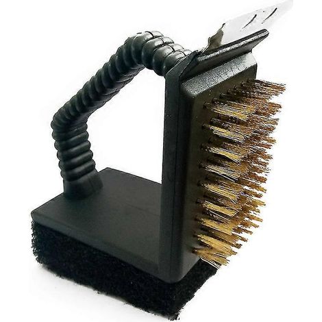 Filiyano-Brosses de nettoyage pour barbecue – Ensemble de 3 brosses de nettoyage pour barbecue avec brosse métallique intégrée. (1/5)
