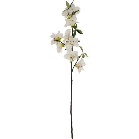 Bloom Large Spray Artificial Flower - Plastic - L11 x W11 x H92 cm - White