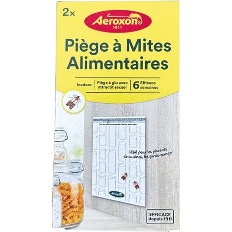 AEROXON - Boite 2 pièges collants à mites alimentaires (1/2)